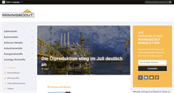 Desktop Screenshot of miningscout.de